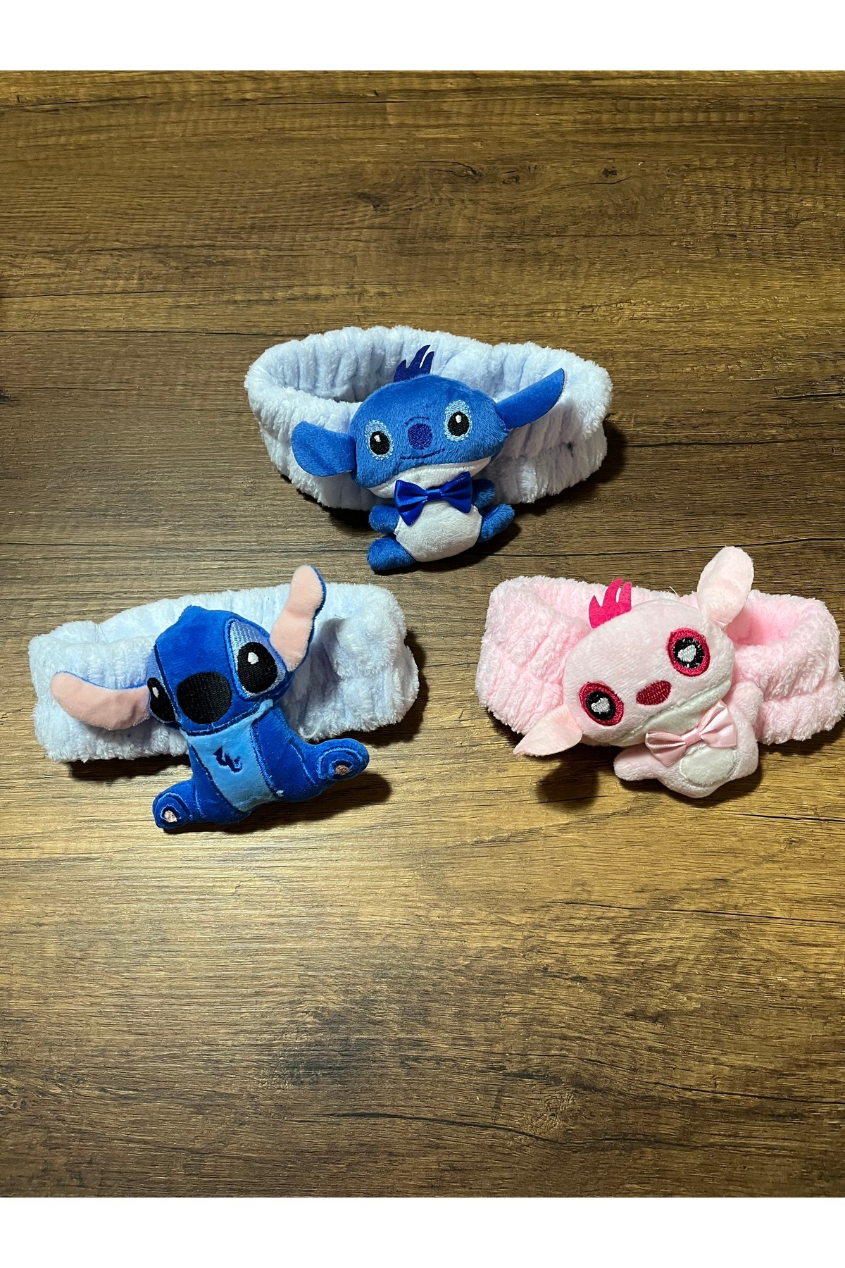 gülümse gel 1 Adet Kız Çocuk Stich Peluş Saç Bandı Toka Stiç Saç Bantı Stik fotoğrafı 5 (önizleme)