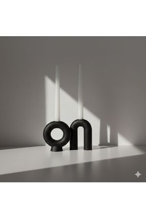 BHR Modern İkili şamdan |şamdan | mumluk | dekor | el yapımı | dekoratif