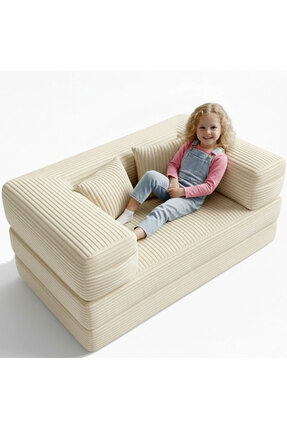 foamly 140x70 cm Modüler Çocuk Koltuğu - Fonksiyonel Oyun Minderi ve Kanepe T...