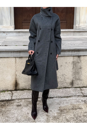 Milora Boğazlı Yün Dokulu Kaban