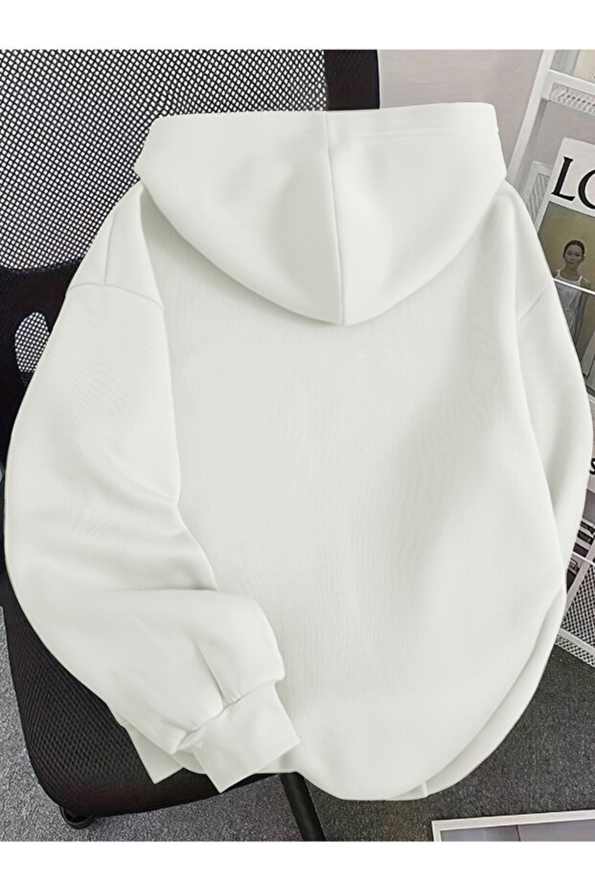 ROYAL FASHİON  Unisex rider Baskılı 3 İplik Kapüşonlu Sweatshirt - Görsel 3