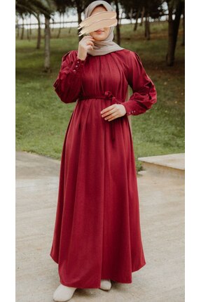 Zeynep Güven Collection PİLELİ İPEK KADİFE ELBİSE