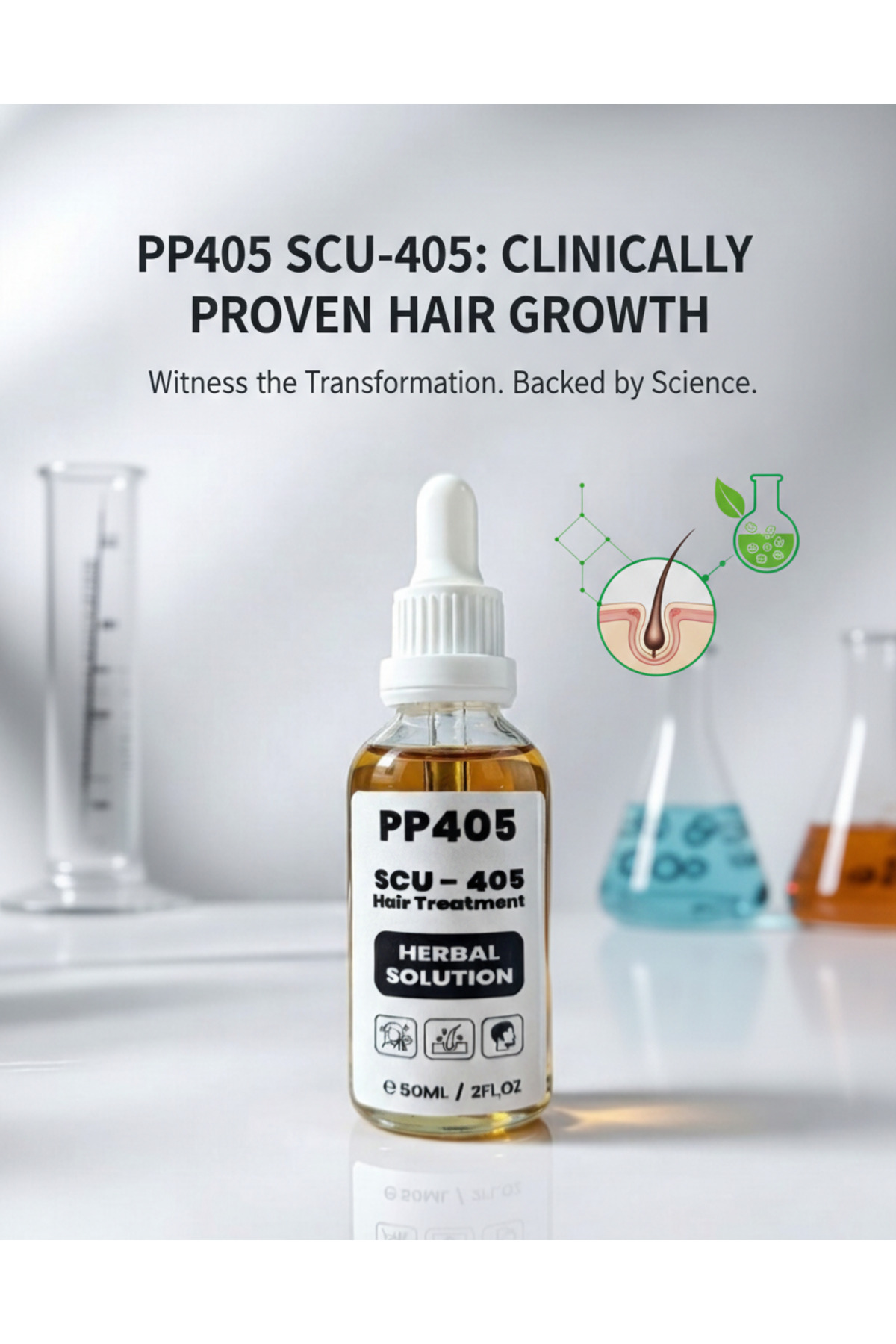 Saç Çıkartıcı ve Gürleştirici Serum Kellik Karşıtı Kel Bölgeler İçin Hızlı Saç Uzatma - 2 Adet — 45256525352 — تصویر 4 از 8