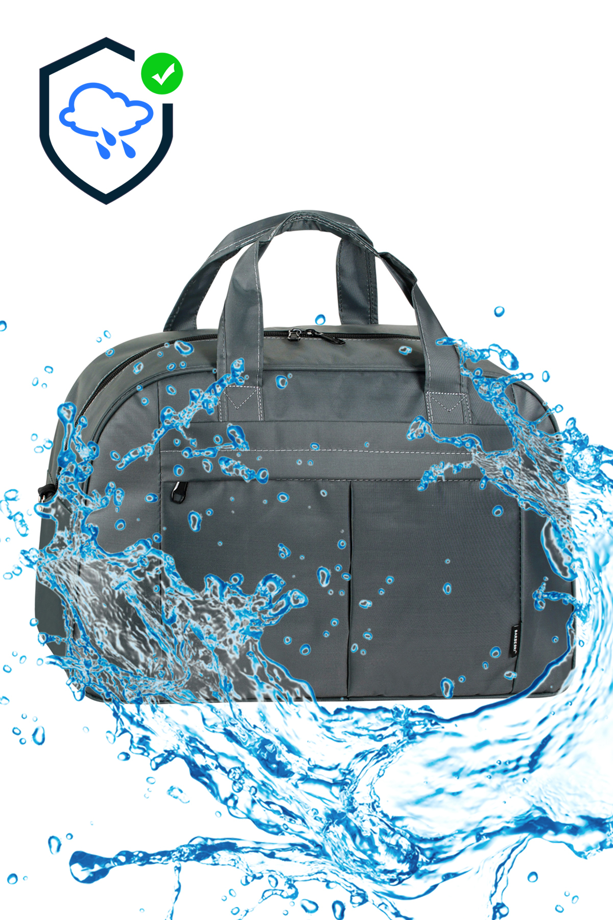 barberri Birinci Kalite Full Astarlı Demir Aksesuarlı Köpük Kaplı Spor Seyahat El Valizi 60x35x20 CM görsel 2