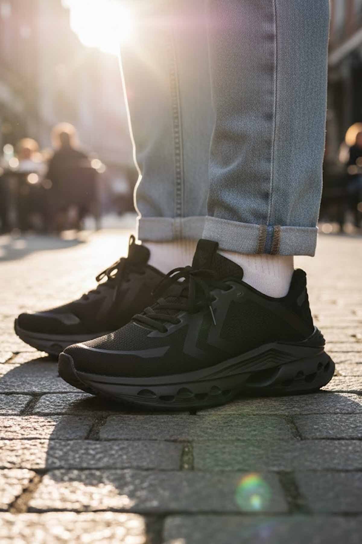 کفش کتانی HORIZON TONAL یونیسکس 900683-2042BLACK-C1 هامل کفش اسنیکر hummel