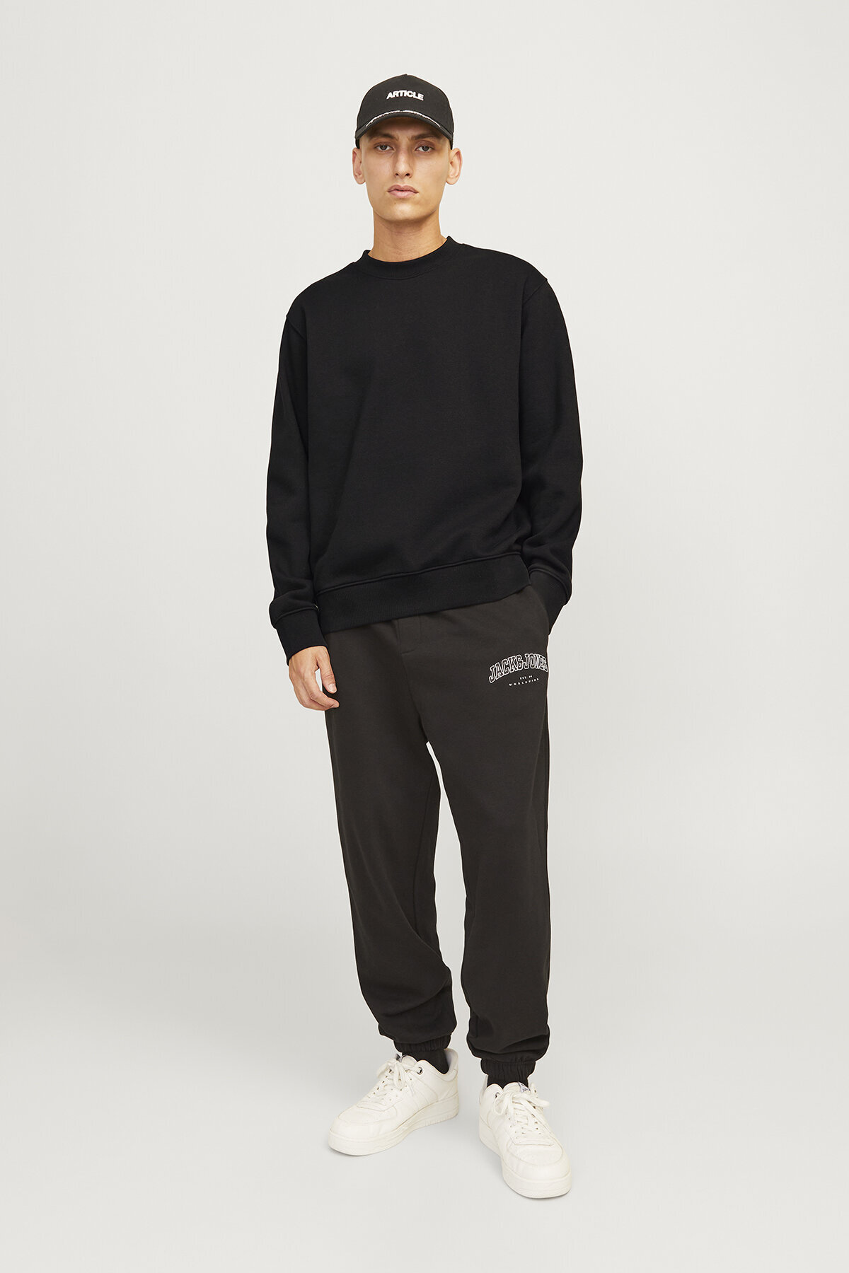 سویشرت مردانه راسته آستین بلند | جک اند جونز Jack & Jones p-zal-roma-2024-117 - تصویر 4