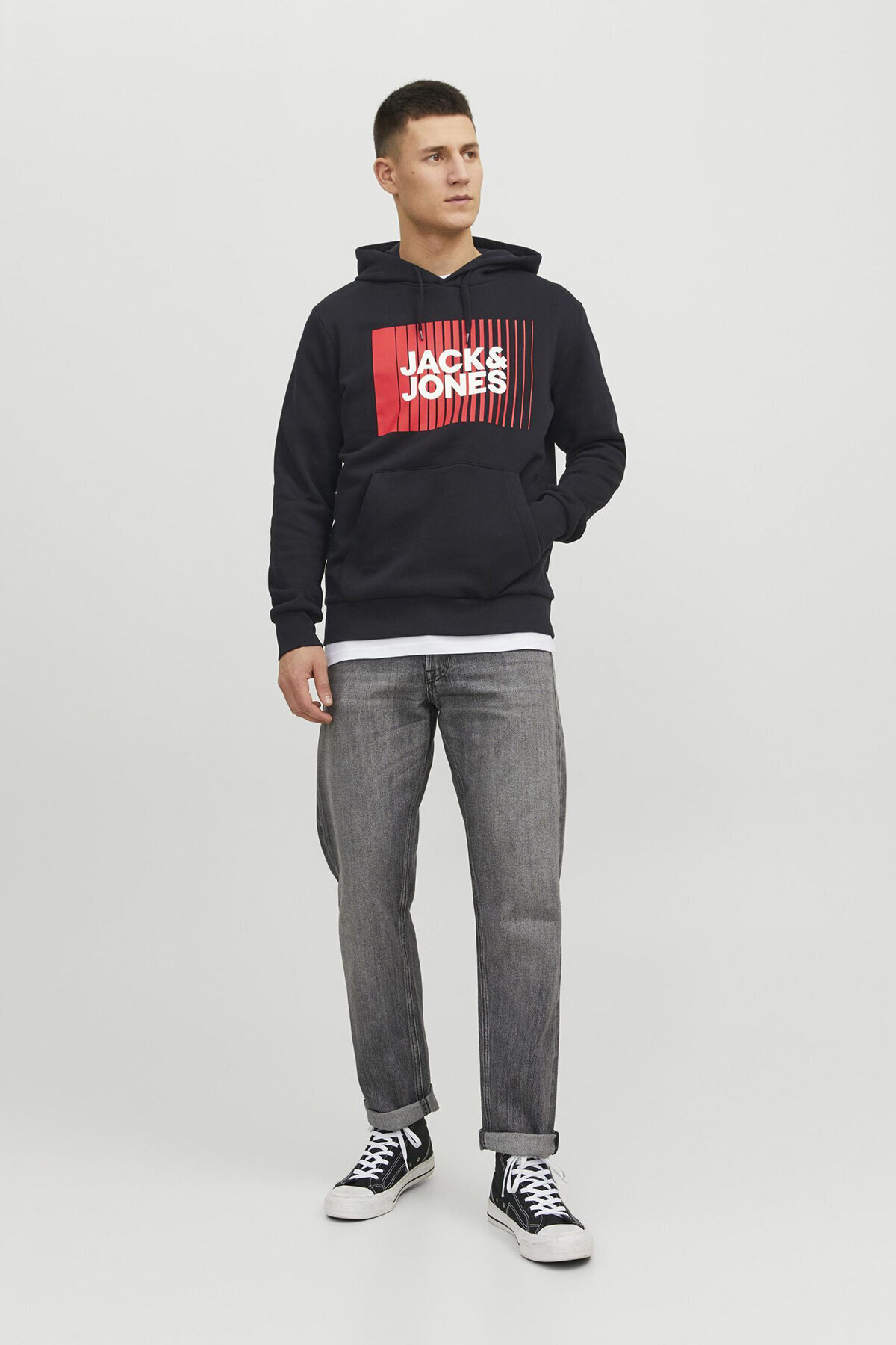سویشرت مردانه راسته آستین افتاده | جک اند جونز Jack & Jones TYCQQBUM3N169167473709800 - تصویر 3