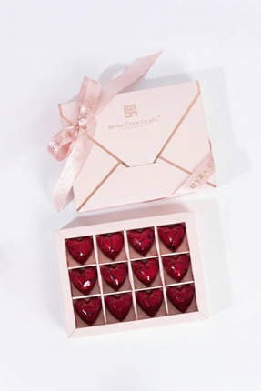 Myra Çikolata Evim Pembe Sevililer Günü Özel Tasarım Zarf Paketli, Kırmızı Ka...