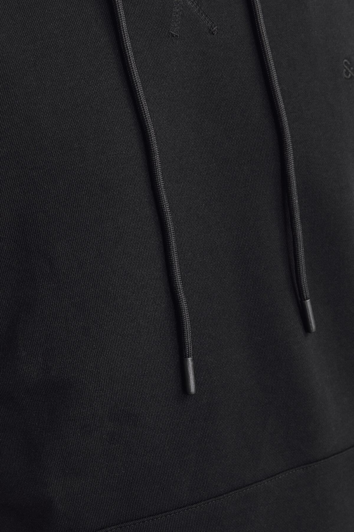 سویشرت مردانه راسته آستین بلند | جک اند جونز Jack & Jones 12256591Black - تصویر 2