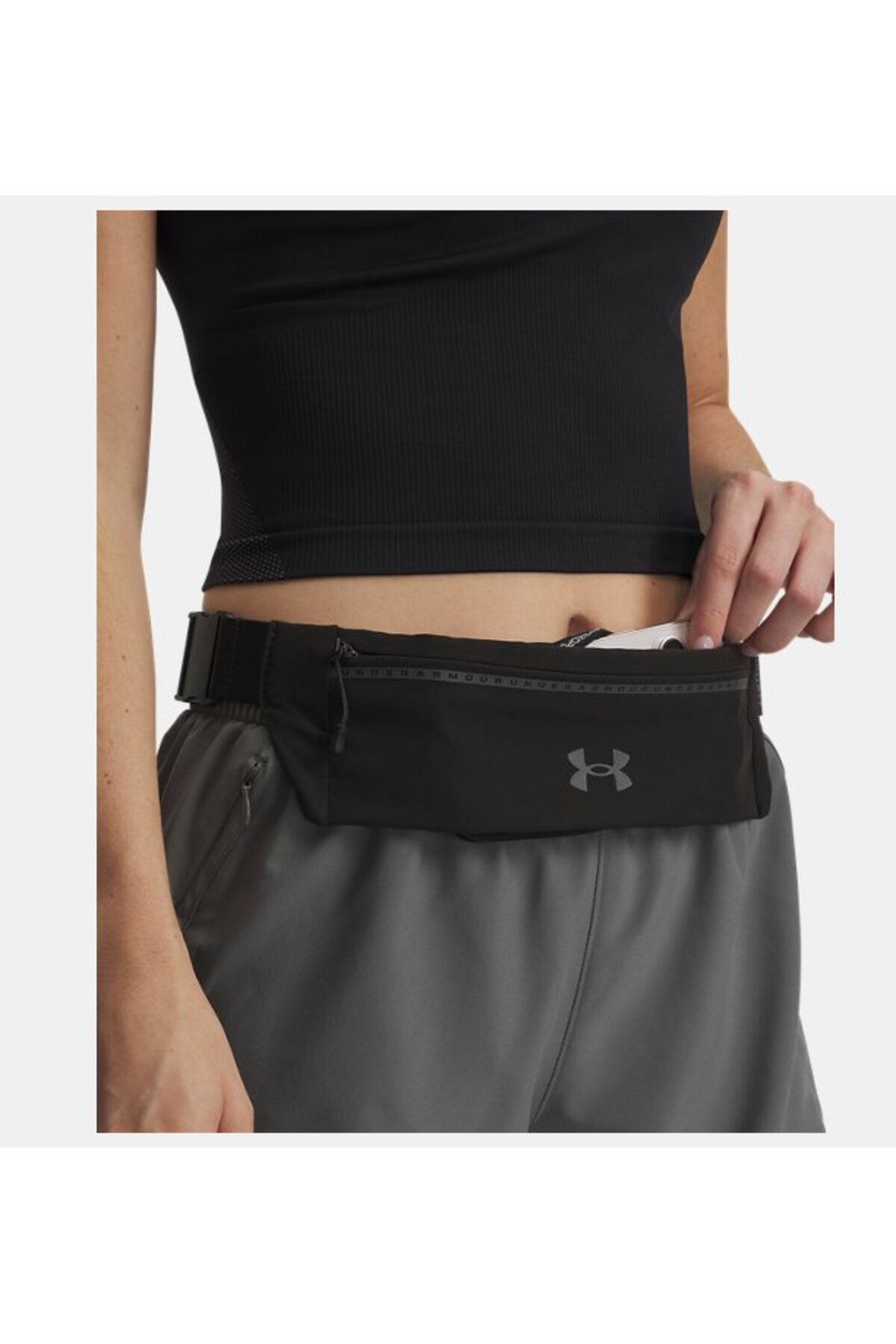 Under Armour Unisex UA Launch Run Belt Bel Çantası 1388914-003 görsel 4