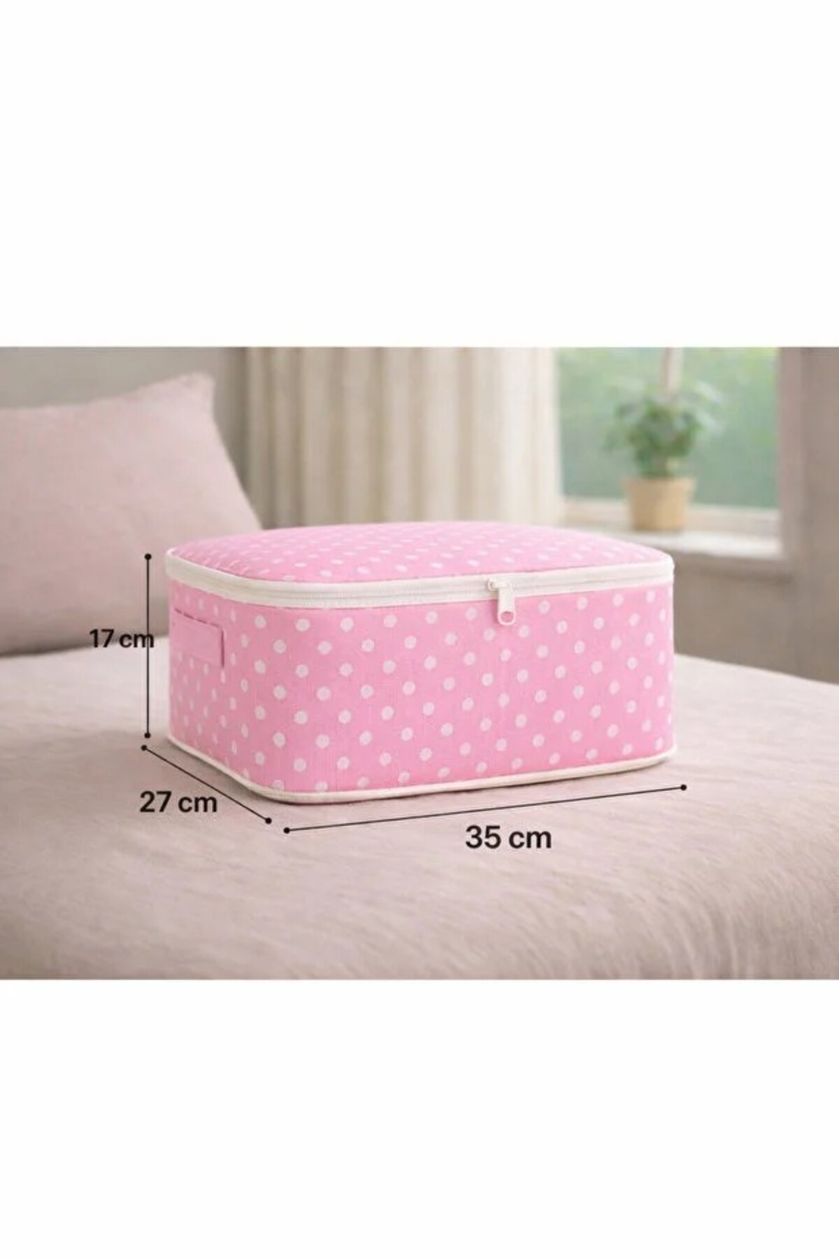 Serstil 6 Parça Doğum/Hastane Çıkış Çantası – Bebek Bakım Hurç ve Çanta Seti - Pembe Benekli fotoğrafı 2 (önizleme)