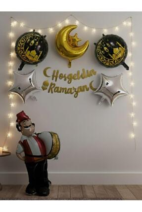 Patladı Gitti Hoşgeldin Ramazan LED Işıklı Dekor & Balon Parti Seti (Davulcu ...
