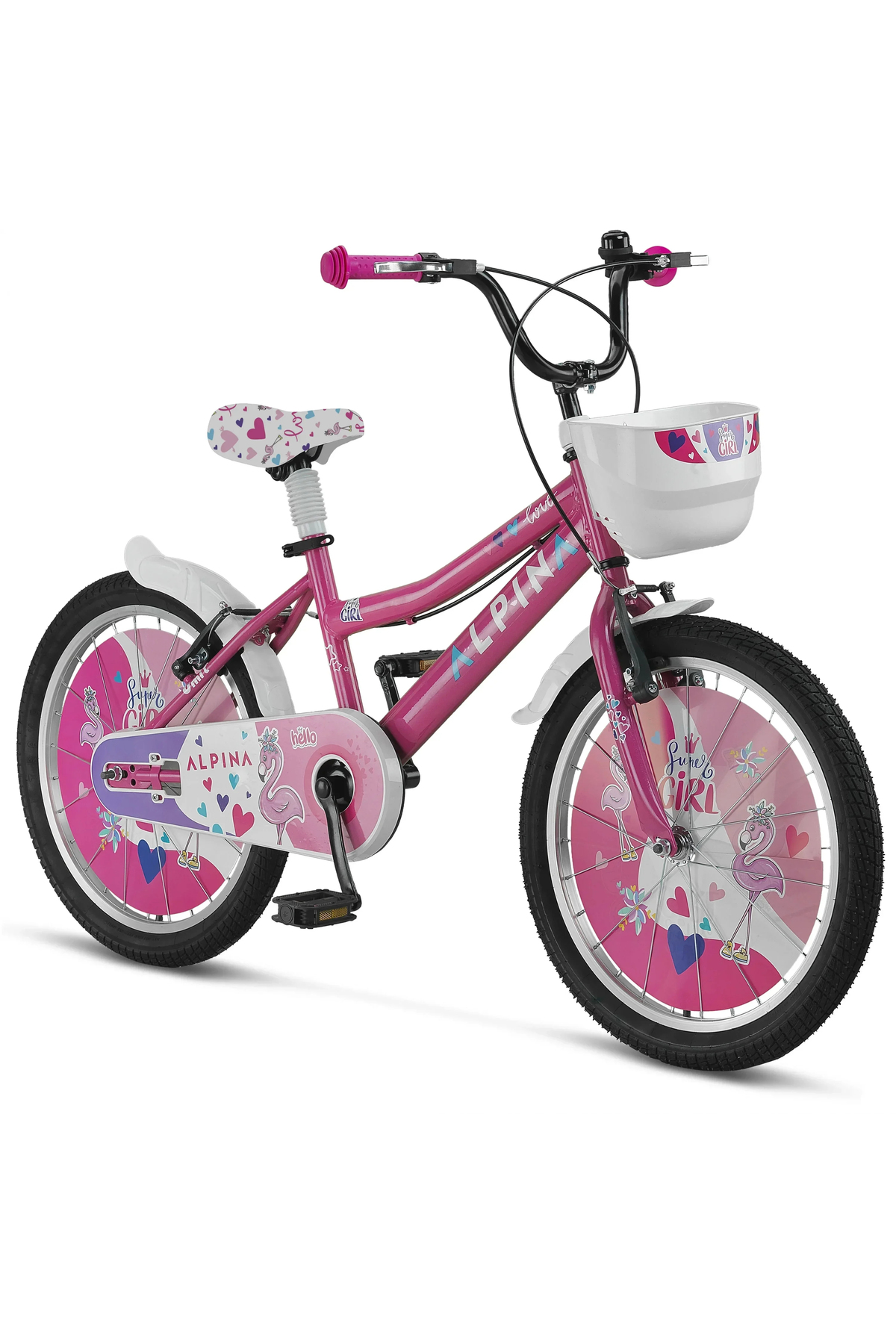 Ümit 2047 ALPINA-L-BMX-V 330H KIZ ÇOCUK BİSİKLETİ 20 JANT PEMBE