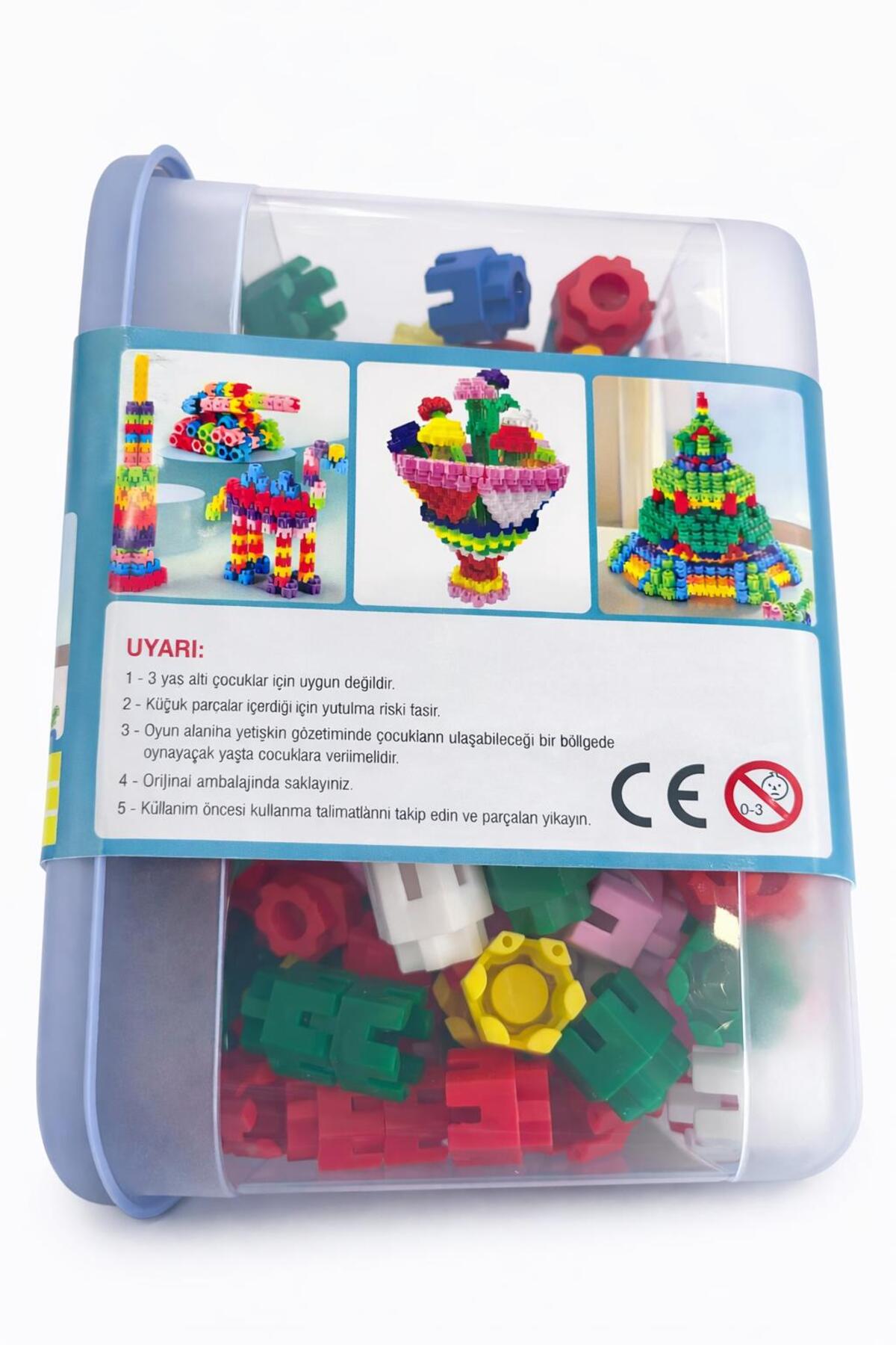 ZİVENTA 250 Parça Altıgen Çarklı Yapı Blok Seti Eğitici Puzzle Bloklar Motor Beceri Oyuncağı Kutulu Manyetik fotoğrafı 5 (önizleme)