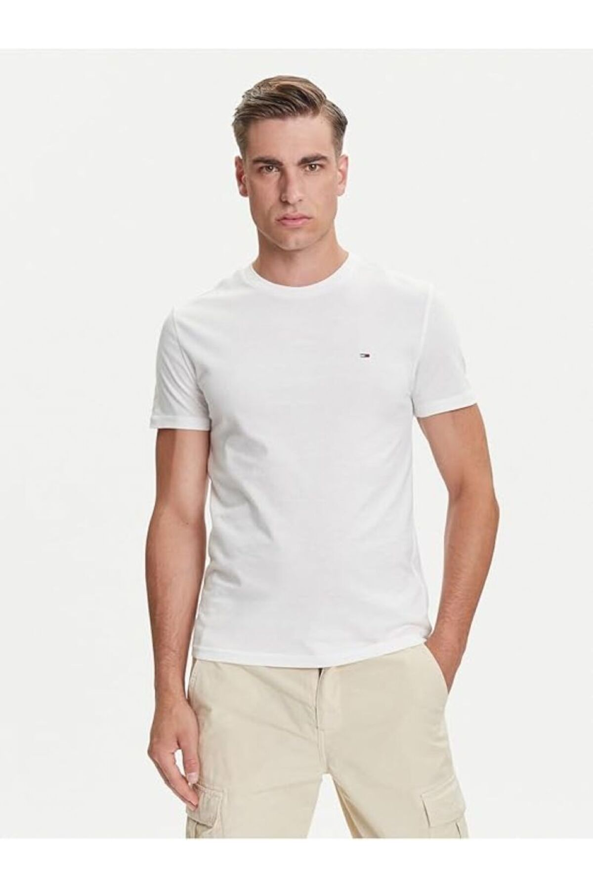 تامی هیلفیگر تی‌شرت مردانه سرمه‌ای مشکی DM0DM20687 0XY