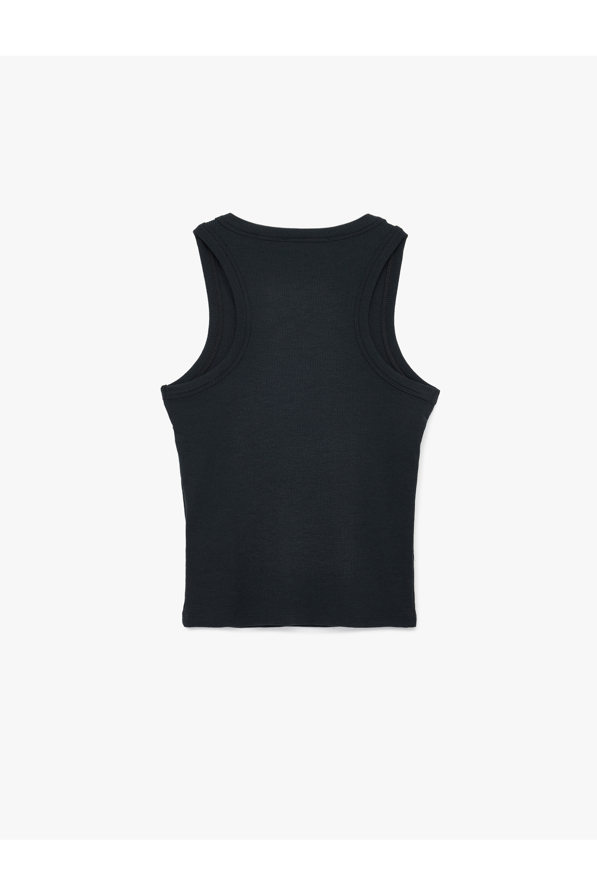 Koton Slim Fit Kolsuz Bisiklet Yaka Kaşkorse Bluz görsel 2