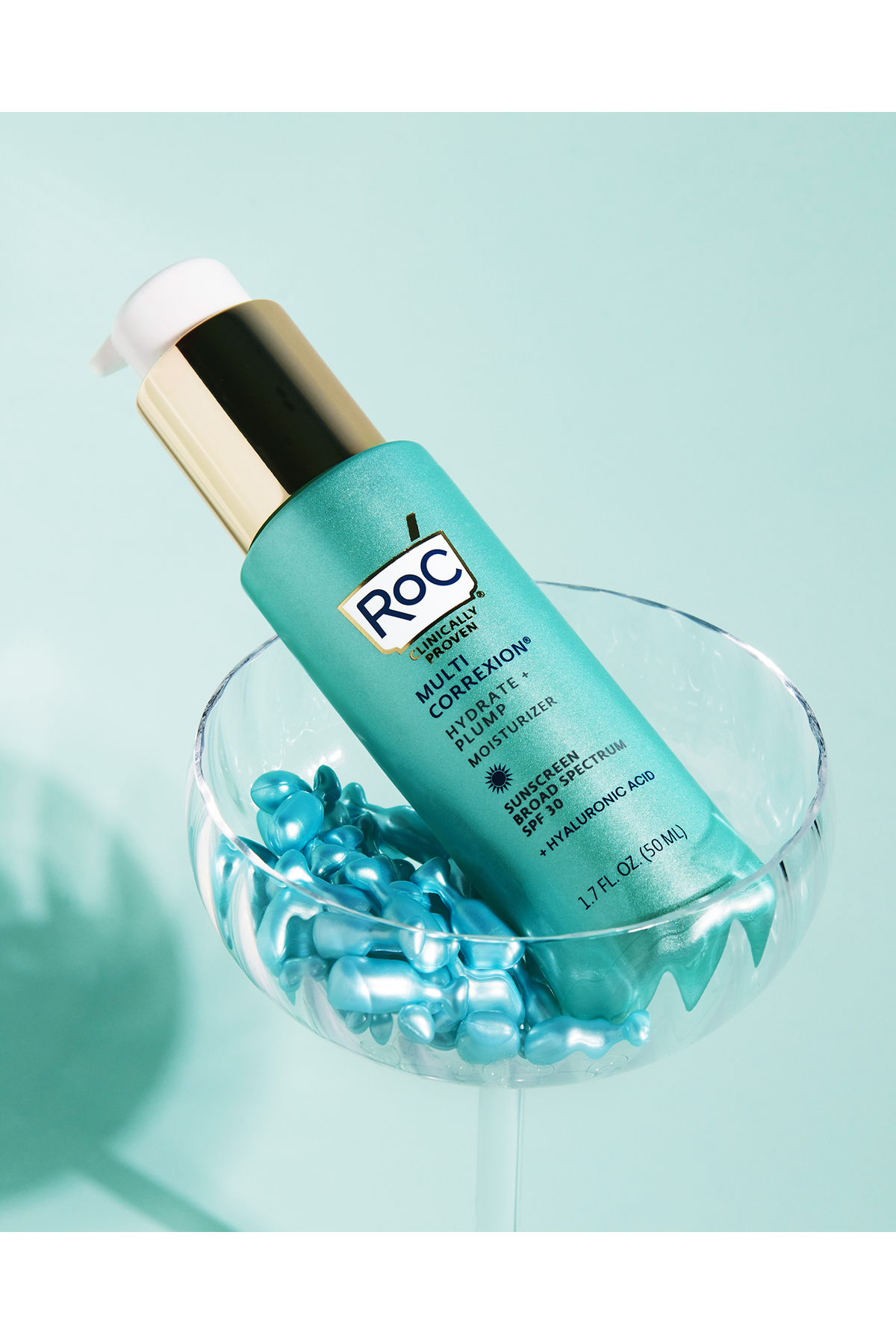 Hyalüronik Asit İçerikli Kapsül Serum Hediyeli Yoğun Nemlendirici Gündüz Kremi SPF30 50 ml — ROC0021 — تصویر 3 از 7