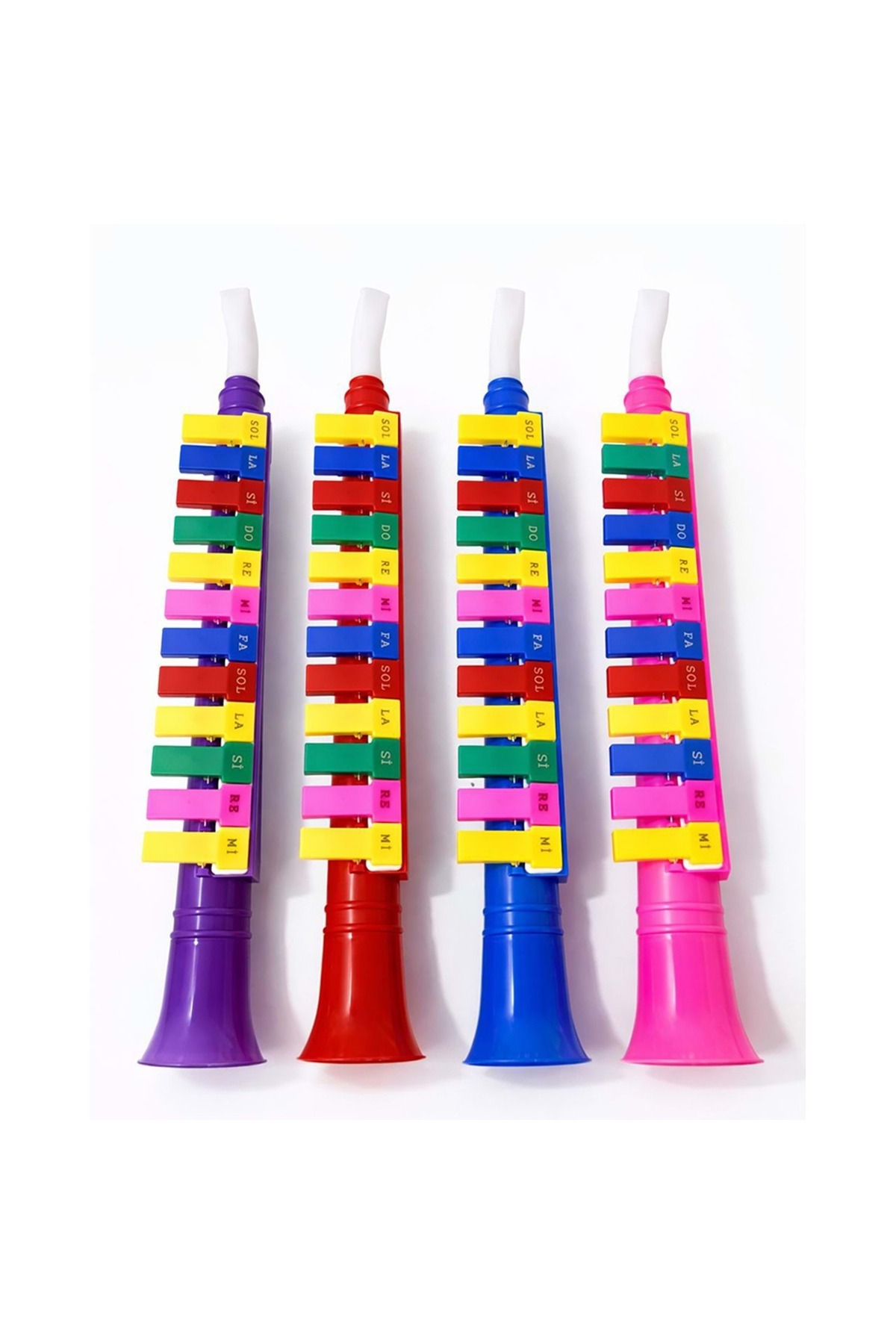 Store Renkli Plastik Melodika 41x5 cm Üflemeli Tuşlu Çalgı Çocuk
