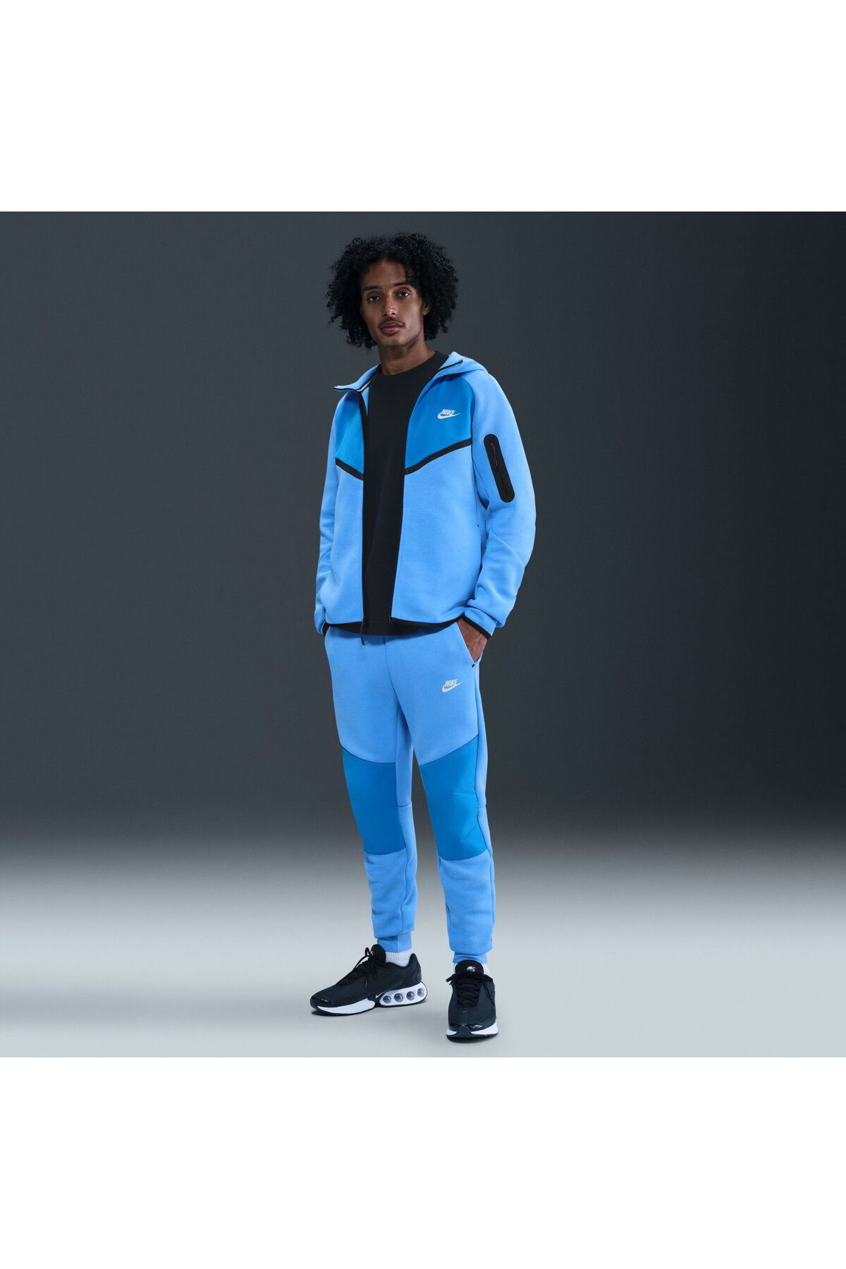 شلوار ورزشی مردانه آبی Tech Fleece Jogger مدل HRN SPORT نایکی شلوار ورزشی Nike