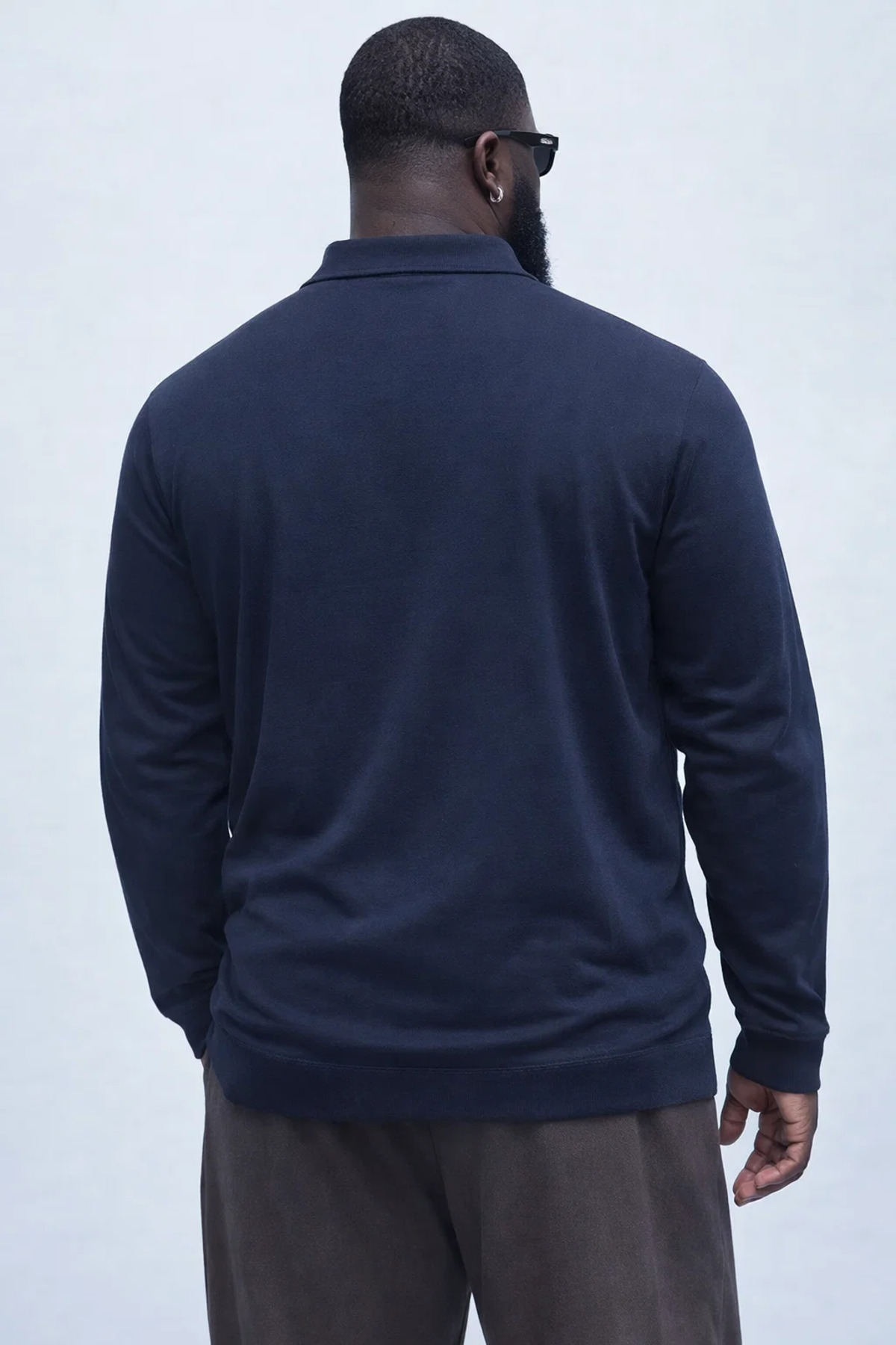 Maccali Erkek Mevsimlik Büyük Beden Lacivert Triko Sweatshirt görsel 6
