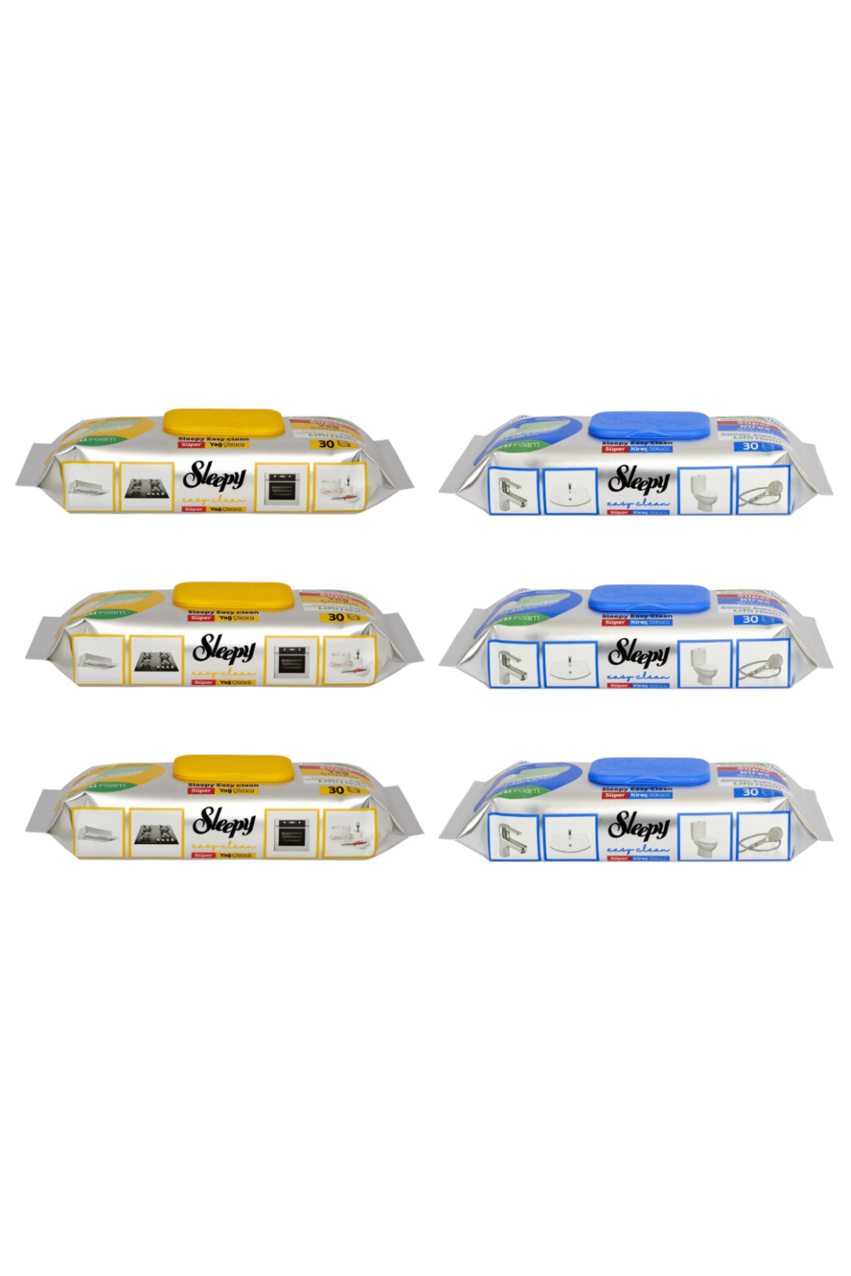 Sleepy PACHET PROMO 3 Easy Clean Bucatarie + 3 Baie cu spuma activa