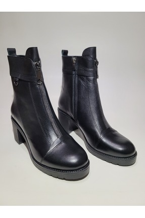 TİME Kadın Casual Topuklu Hakiki Deri Bot