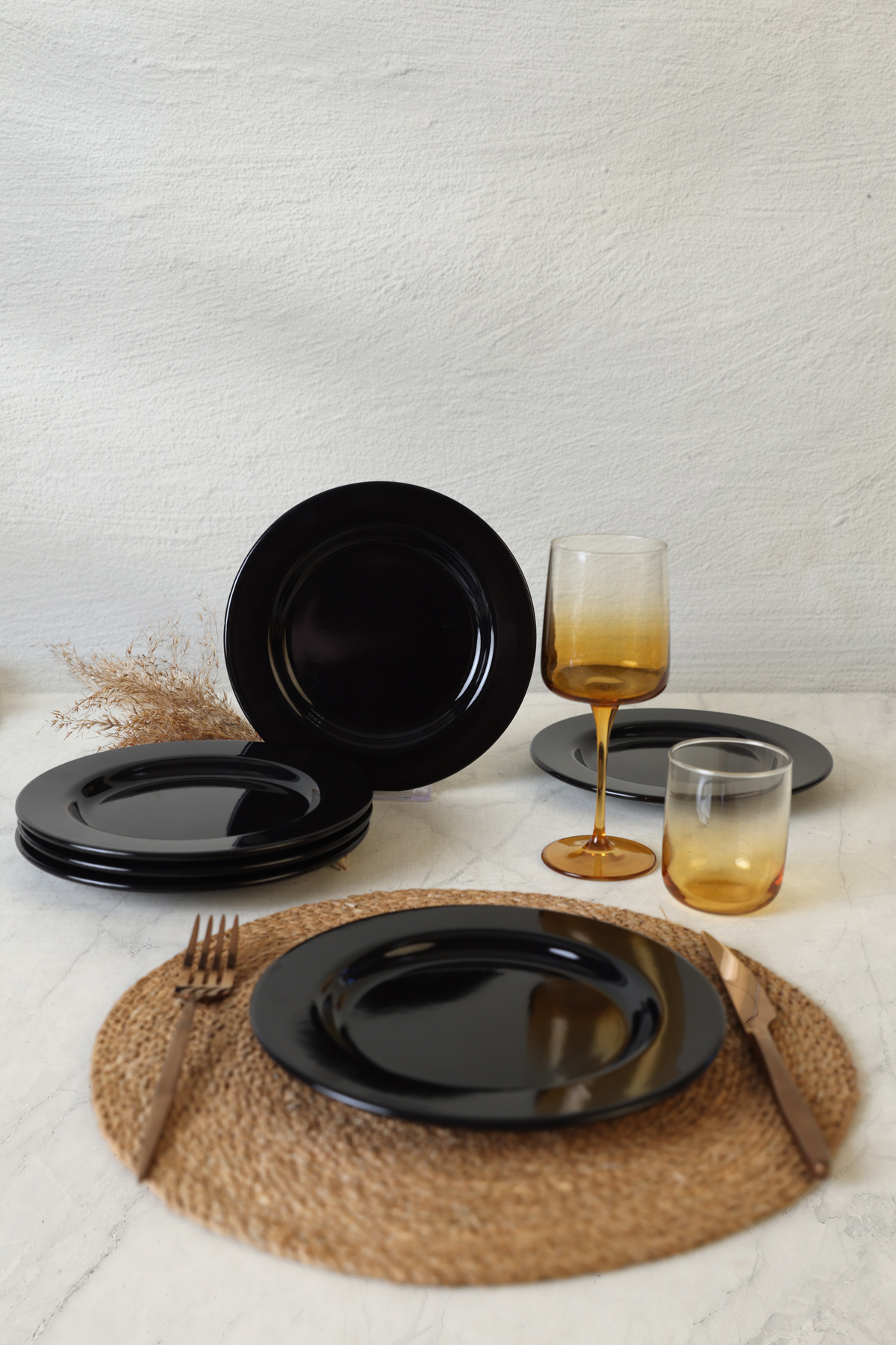 سرویس پاستا سیاه Assos 22 سانتی‌متر 6 عددی 650