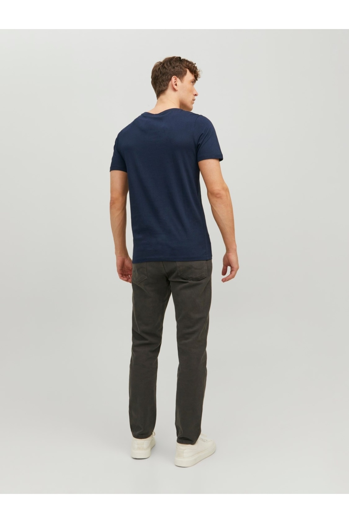 تیشرت مردانه طرح دار آستین کوتاه | جک اند جونز Jack & Jones 12151955-NVY - تصویر 3