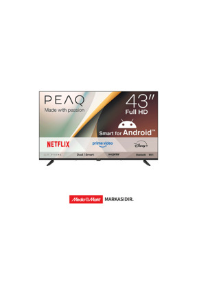 PEAQ 43A7000 43 inç 108 Ekran Dahili Uydu Alıcılı Android Full HD LED TV