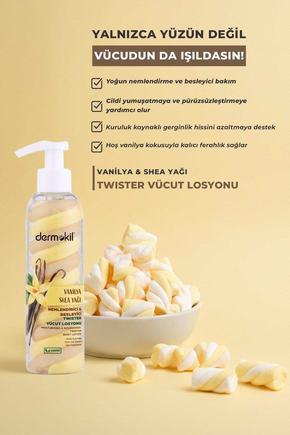 Vanilya Shea Yağı Twister Vücut Losyonu 200 ml — 8697916023685 — تصویر 3 از 4