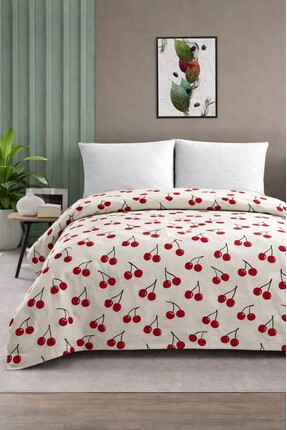 Mulberry Çift Kişilik Pike Yatak Örtüsü %100 Pamuk 220x230