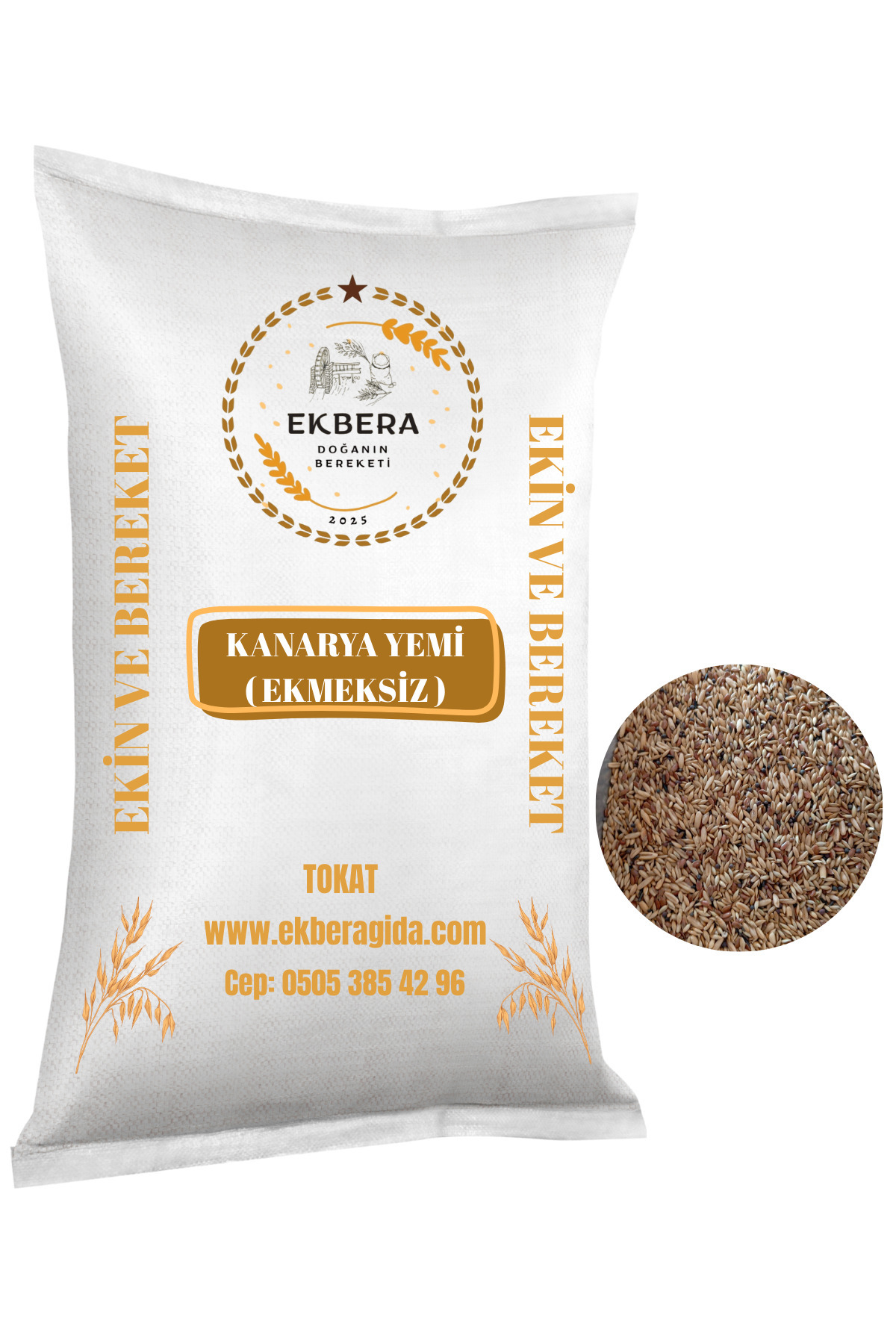 EKBERA Kanarya Yemi (Ekmeksiz) – Dengeli Tohum Karışımı - 1 kg - Fiyatı, Yorumları