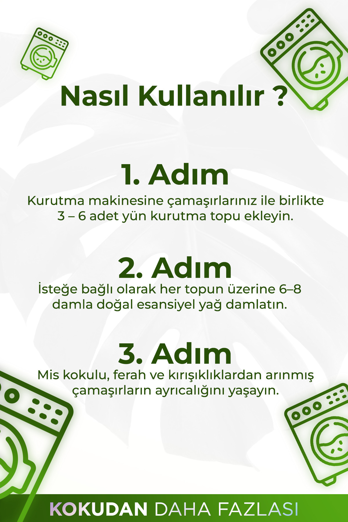 AURAN 3x Çamaşır Yün Keçe Kurutma Topu, Kurutma Makinesi İçin Doğal Yumuşatıcı, Esansiyel Yağ Hediyeli Set fotoğrafı 2 (önizleme)