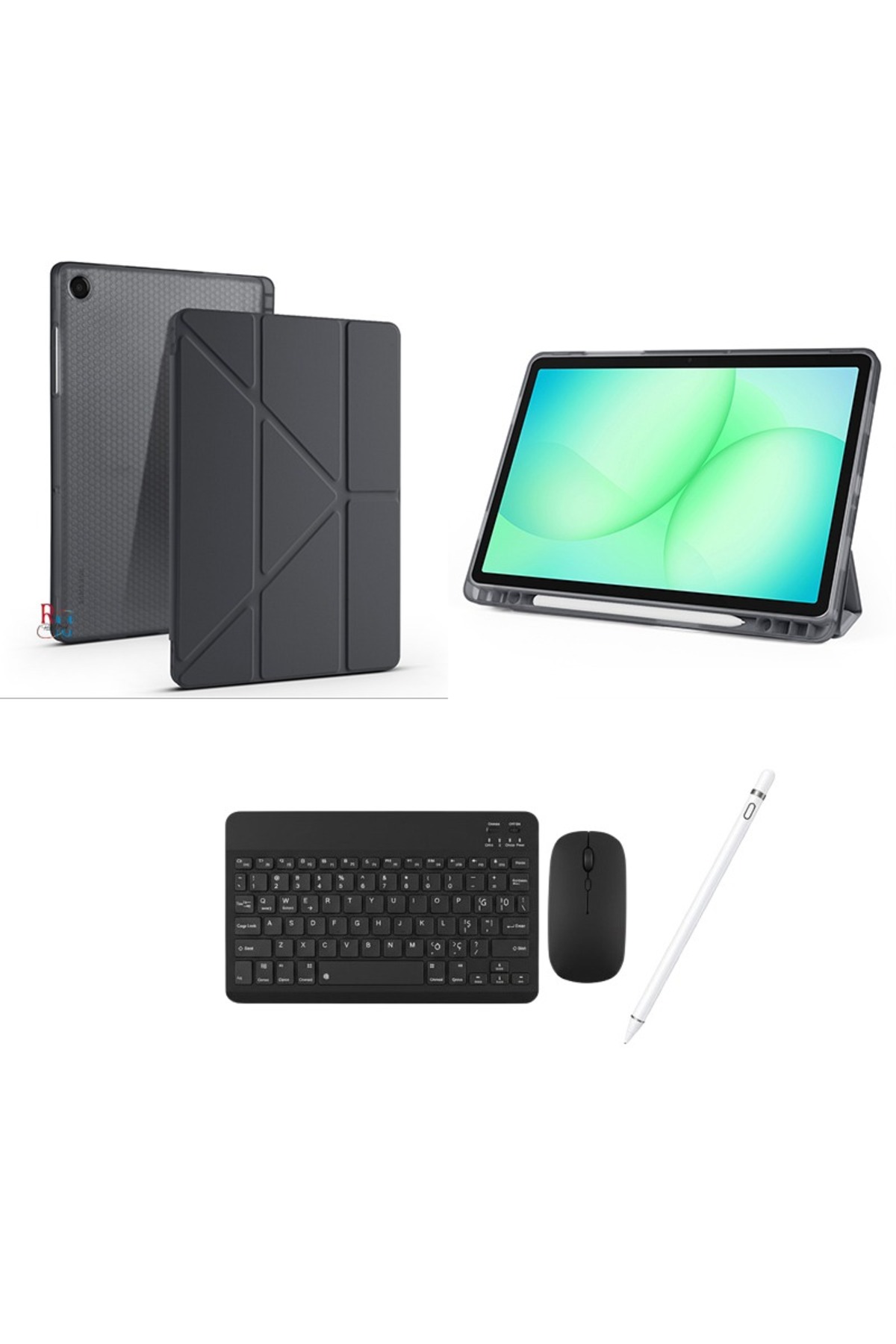 Stand Case Keyboard Mouse and Touch Pen Set Compatible with Samsung Galaxy Tab A11 Plus SM-X230