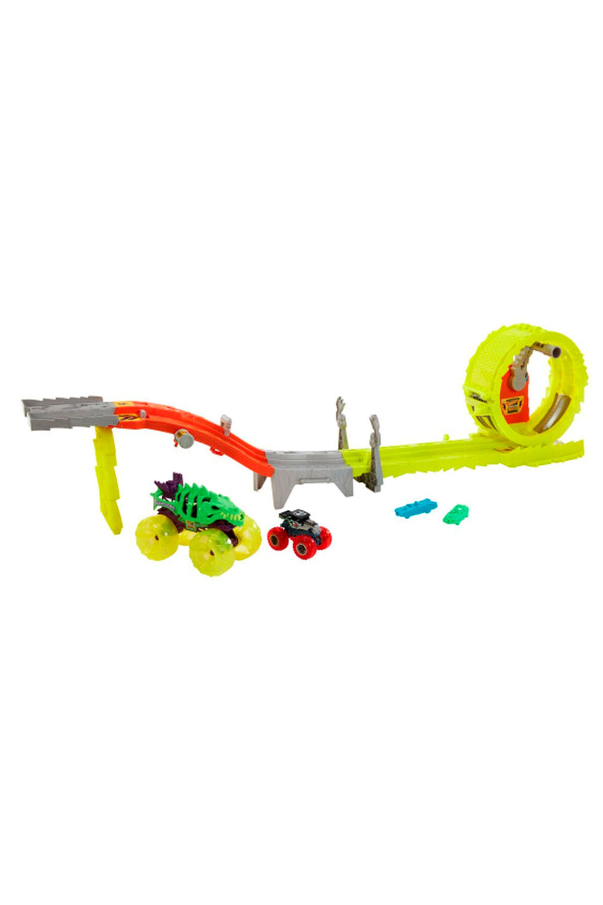 HOT WHEELS Monster Trucks Power Smashers Oyun Seti, 1:64 ölçekli