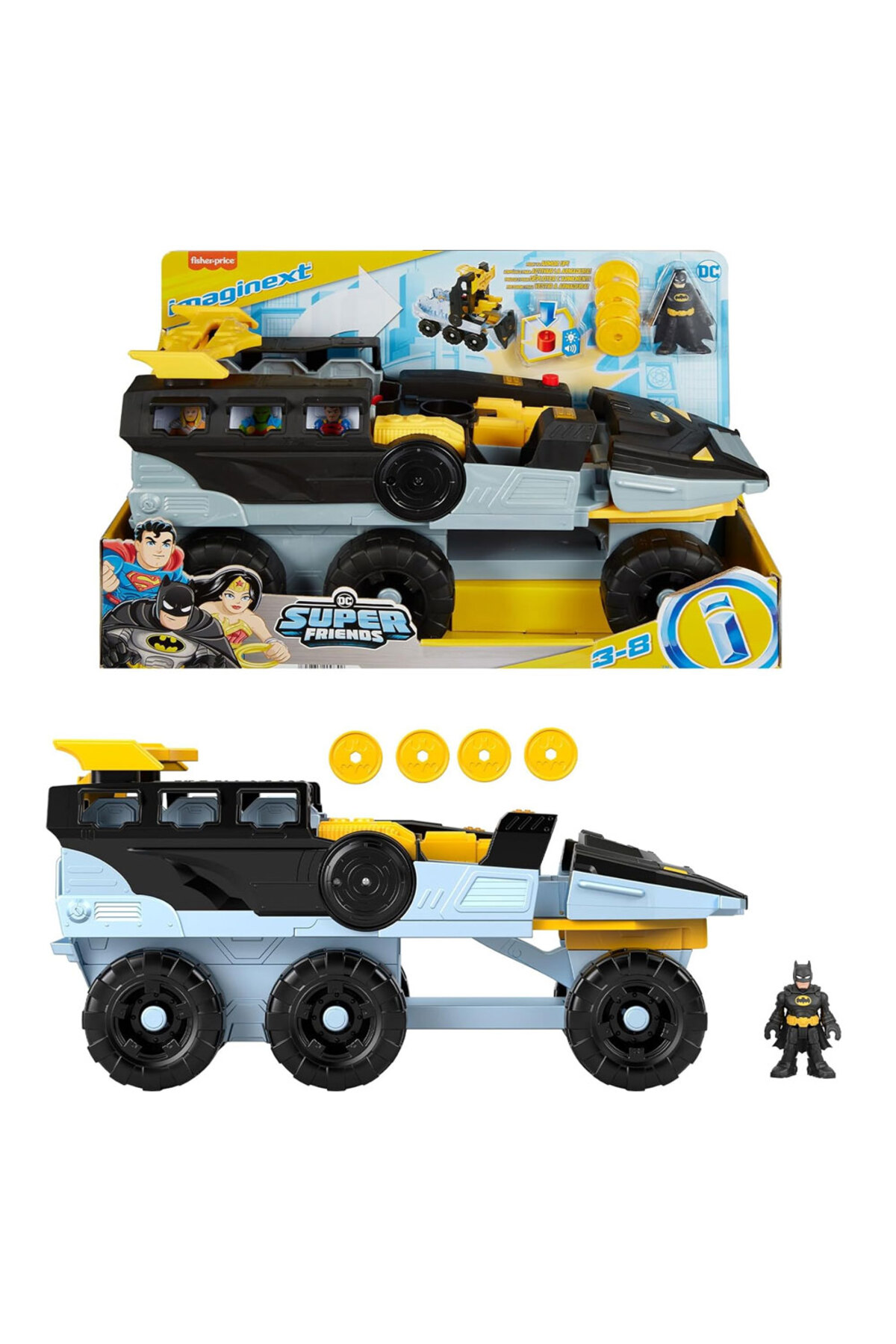 Imaginext DC Super Friends Dönüşebilen Bat Tank HVY04 - Fiyatı