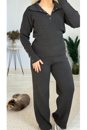 ElifÇakıl ÇIT ÇIT DETAYLI TRİKO TAKIM