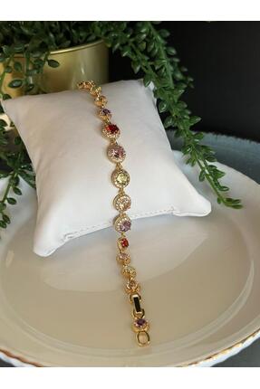 Heyzıl Accessoire Renkli Tam Tur Zirkon Taşlı Bileklik