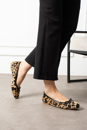 BYRAMSE Kadın Alçak Topuklu Tokalı Günlük Rahat Ev Ofis Ayakkabısı