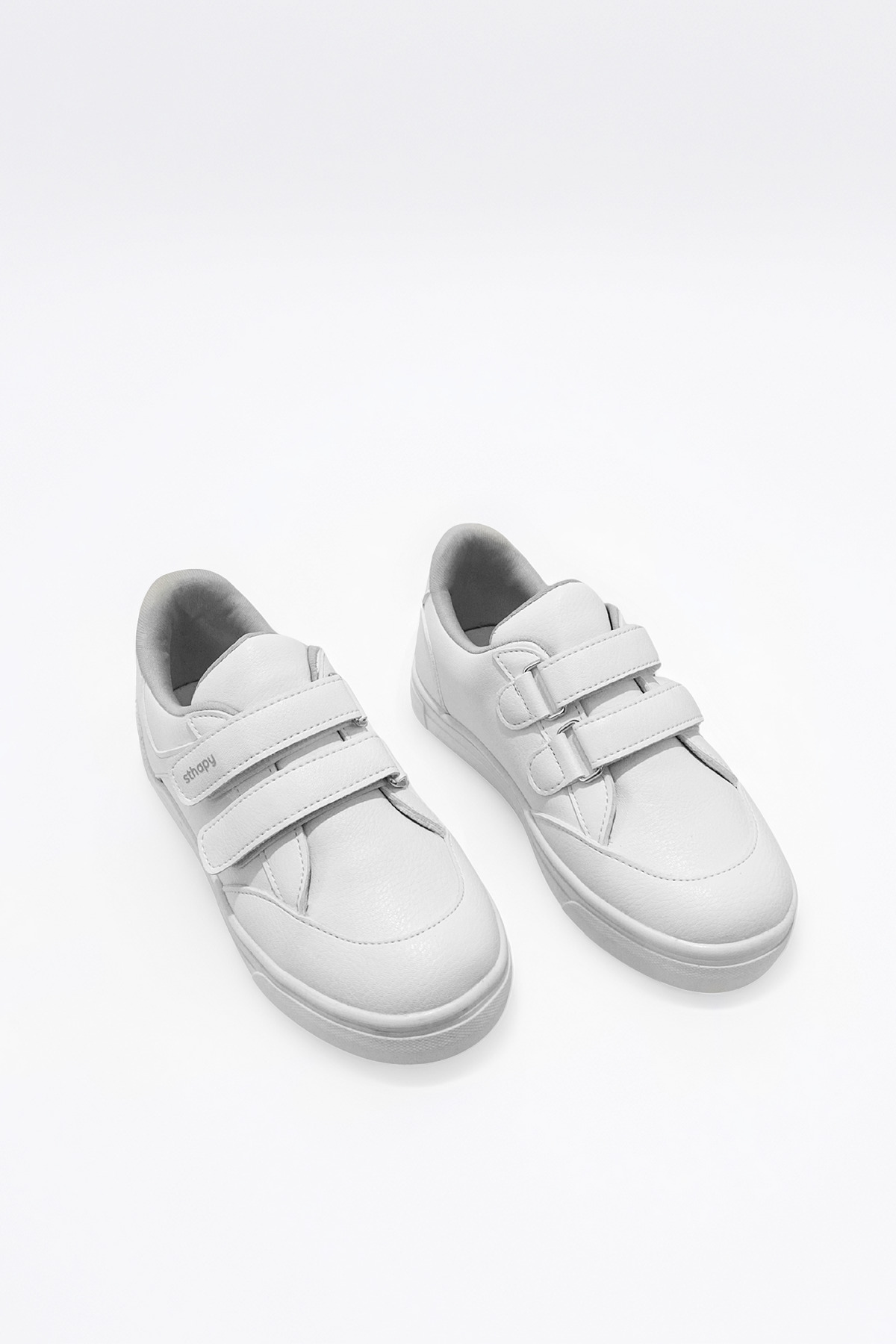 Sthapy Vaden Ortopedik Cırtlı Günlük Kız-Erkek Çocuk Beyaz Sneaker Spor Ayakkabısı 26-35 Numara fotoğrafı 5 (önizleme)