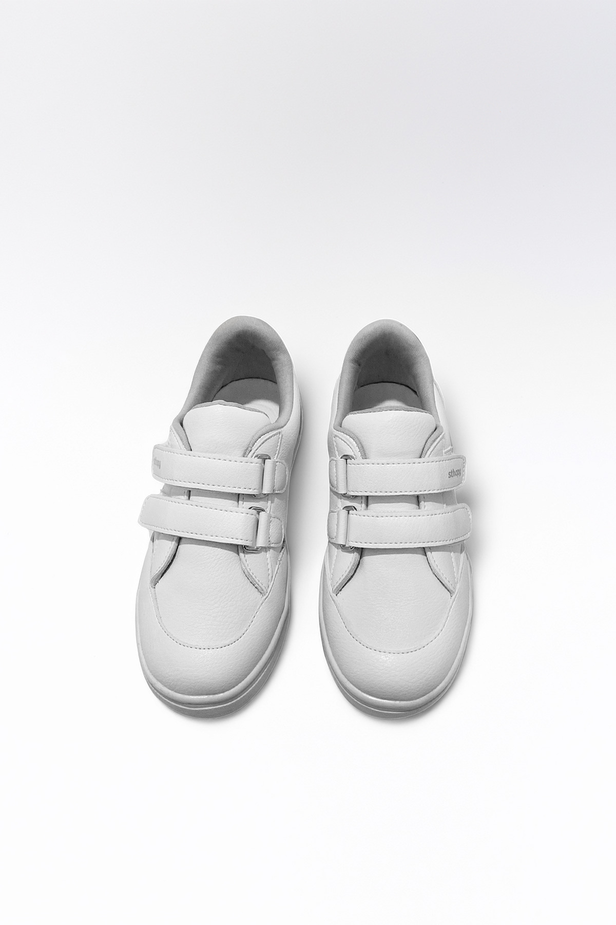 Sthapy Vaden Ortopedik Cırtlı Günlük Kız-Erkek Çocuk Beyaz Sneaker Spor Ayakkabısı 26-35 Numara fotoğrafı 7 (önizleme)