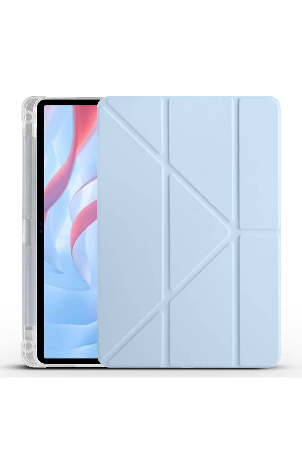 Huawei Honor Pad X8 Pro 11.5' Kılıf EFR Tri Folding Kalem Bölmeli Standlı Kılıf - Mavi