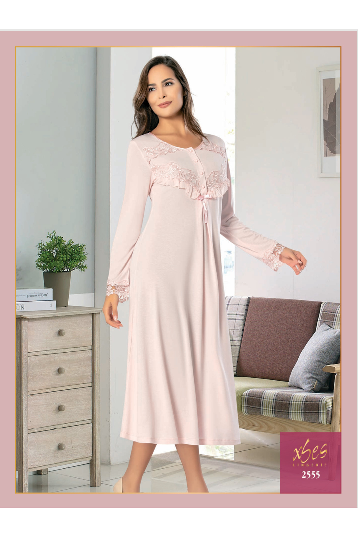 Fily İç Giyim X-SES LÜX PENYE TEK UZUN GECELİK