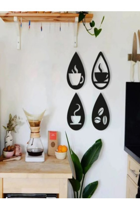 NorthEdge3D Modern Premium 3D Baskı Damla Tasarım Kahve Duvar Süsü