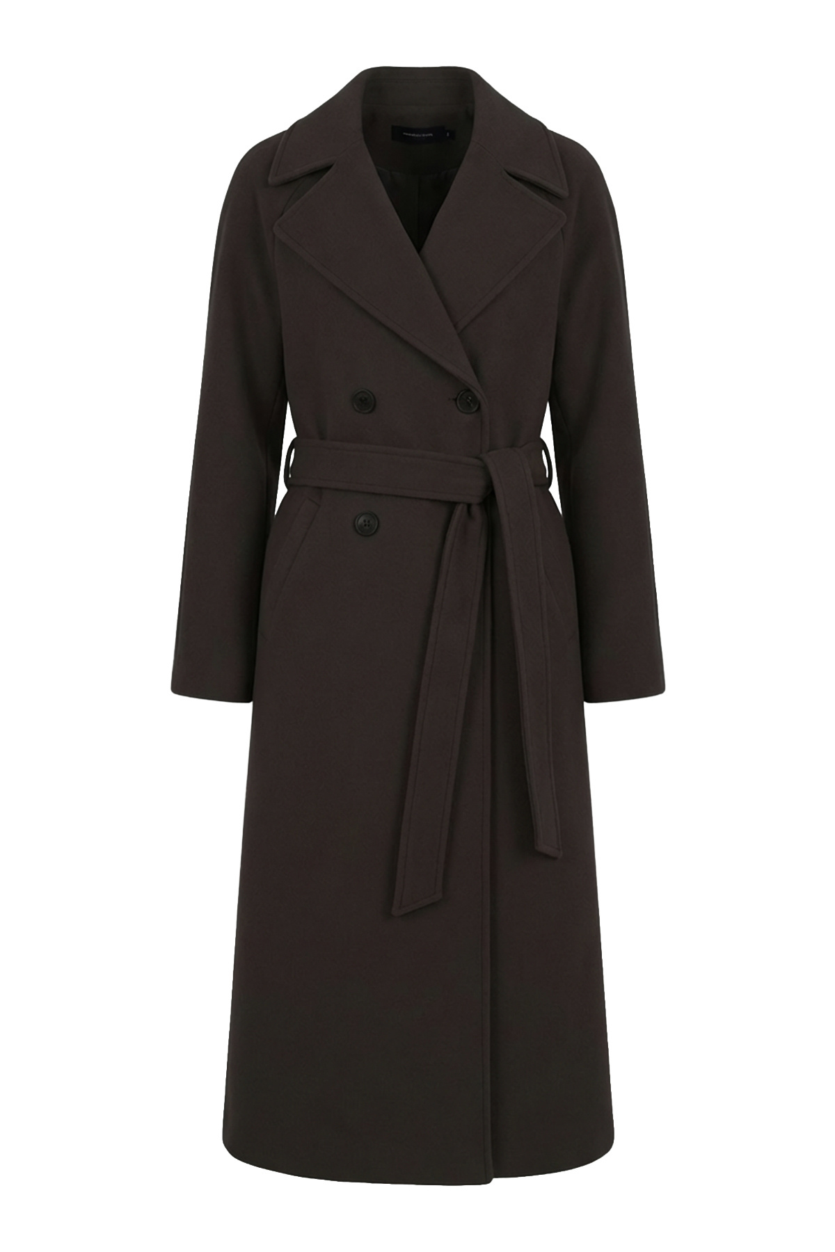 Soydan Güner  Kadın Oversize Kuşaklı Uzun Kaban (Gerçek Bedenden 1 Beden Büyük) Kahverengi 1280