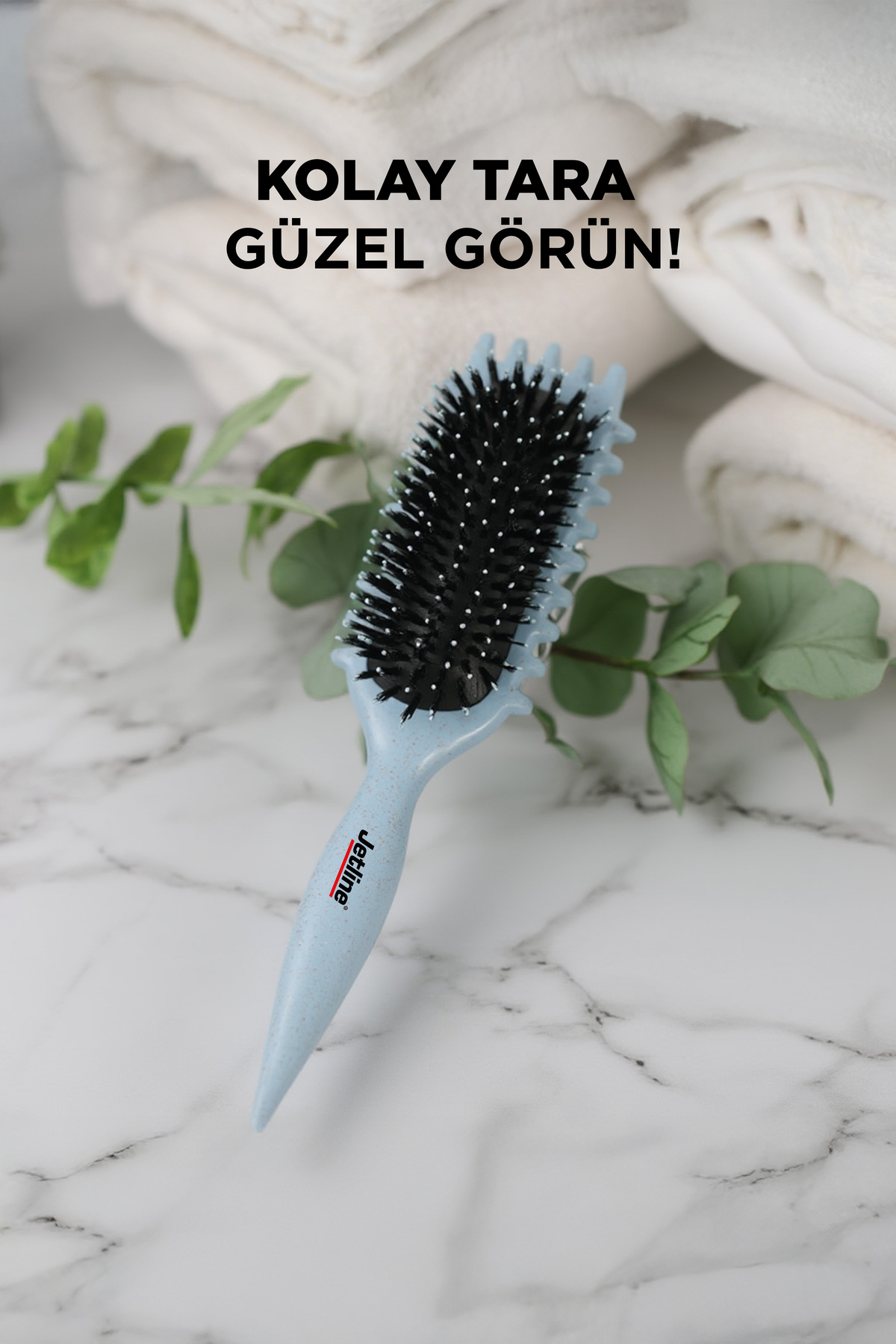 Magical Curl Saç fırçası TRK033 Mavi Renk Özel Tasarım Sihirli şekil Tarak — آبی JETLİNETRK033MAVİRENKTARAK — تصویر 7 از 8