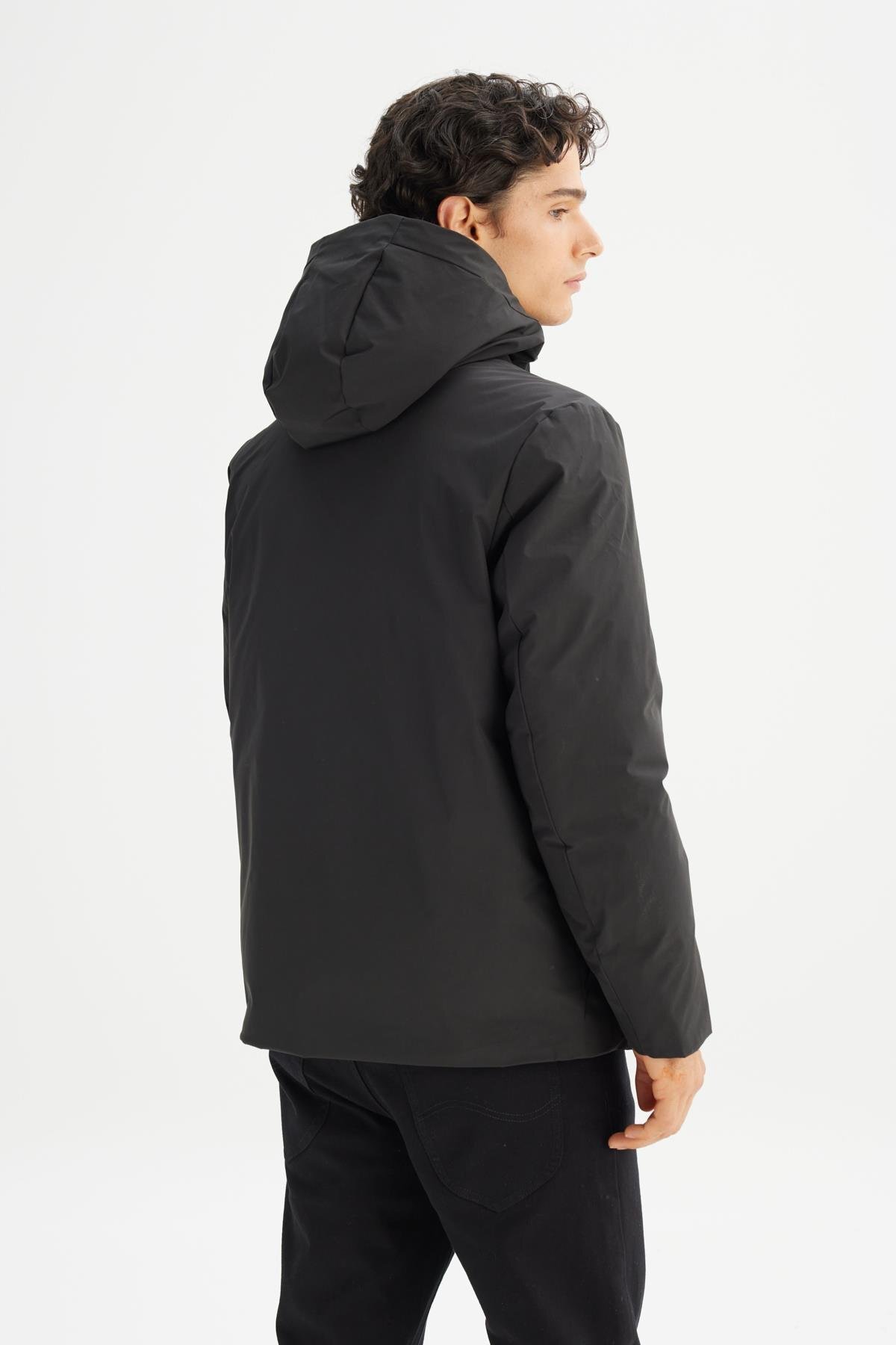 Puffer Siyah Erkek Mont L2520258001 — مشکی 5003317429 — تصویر 3 از 6