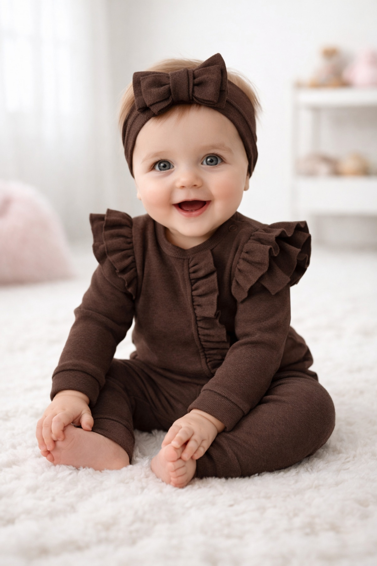 Ruffled Baby Girl Set