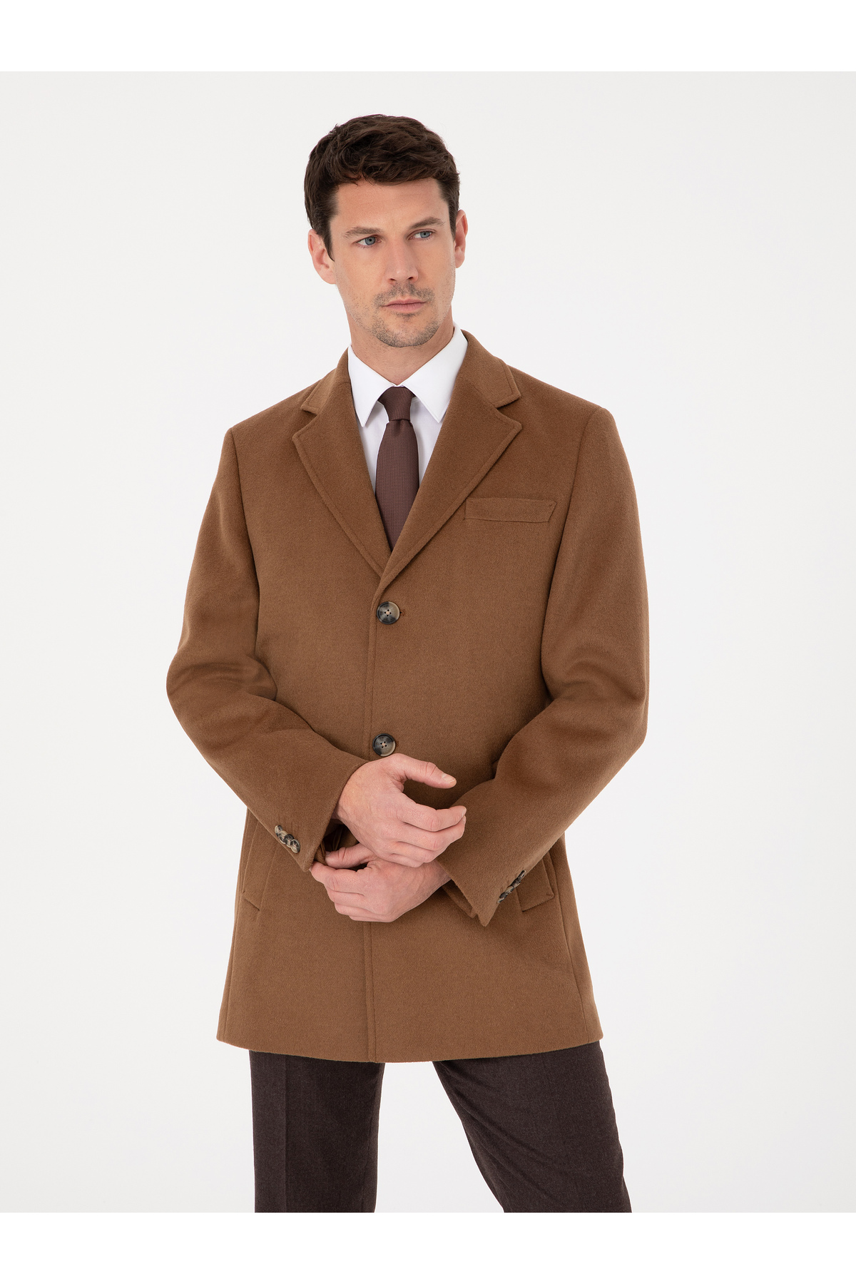 Cacharel  Vizon Slim Fit Yün Karışımlı Palto 50319242-VR052