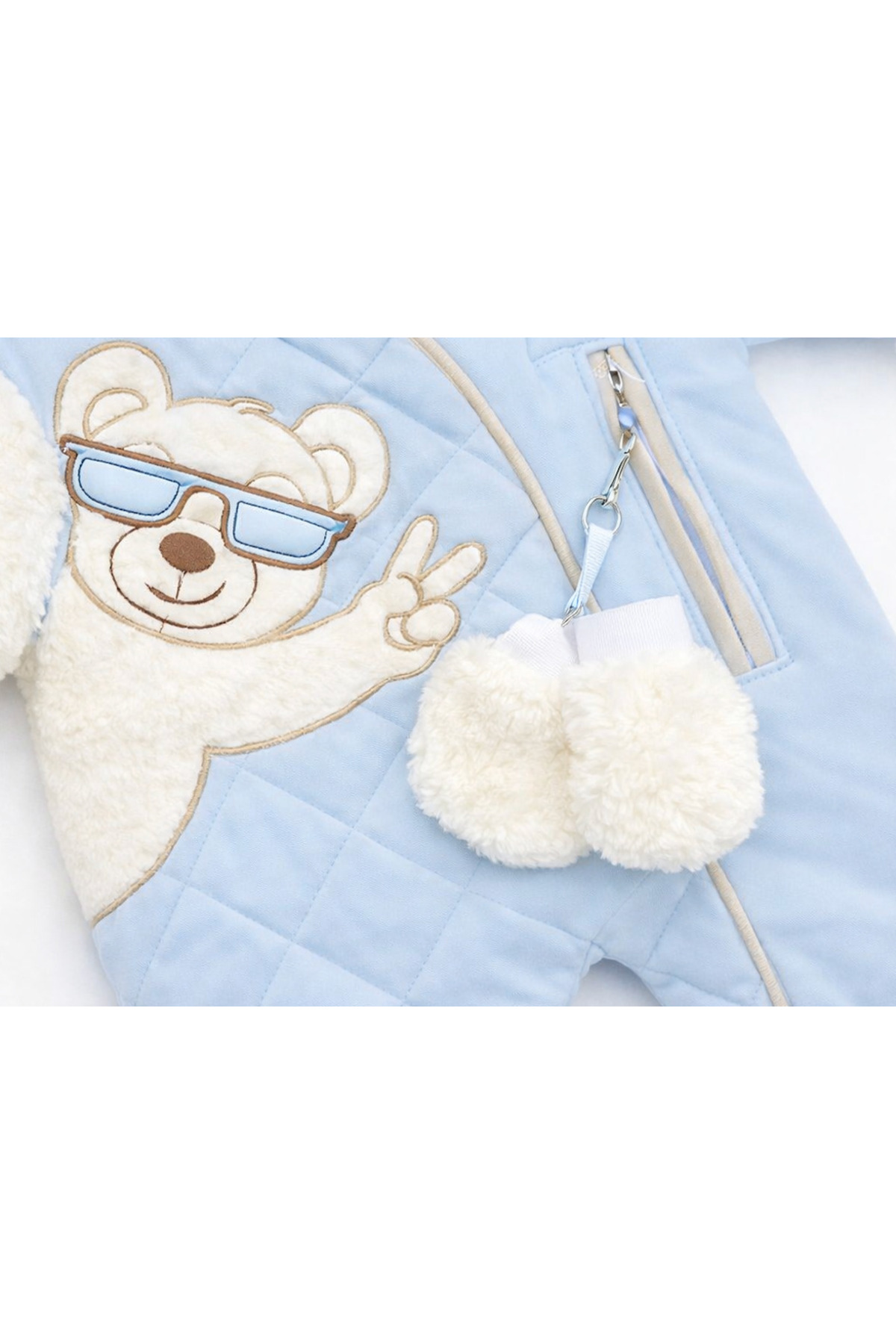 Kardeşler Bebe Welsoft Pelüş Astronot Bebek Tulum fotoğrafı 3 (önizleme)